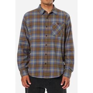 NEW KATIN derek flannel shirt in washed blue